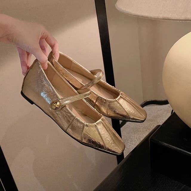 Mules Shoes Toe Square Mary Jane /