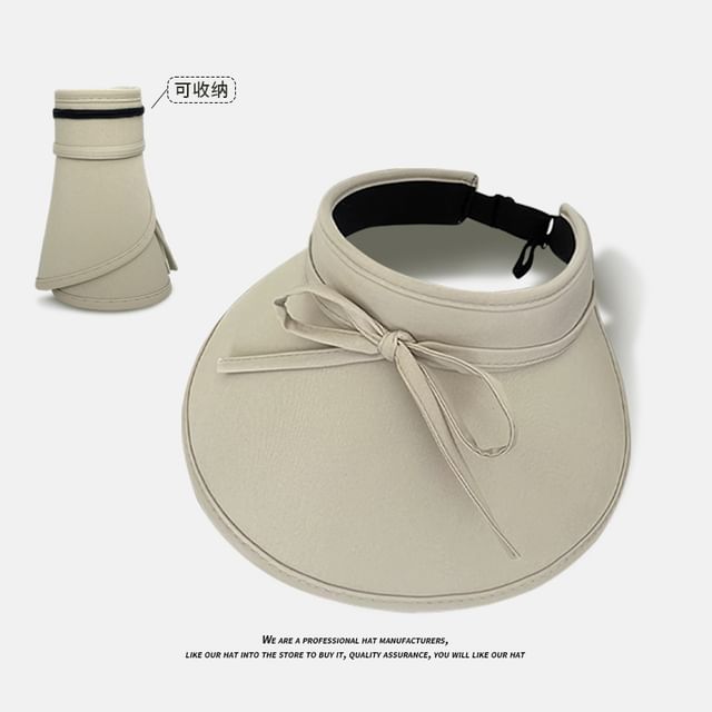 With Sun Bow Decoration Hat Visor