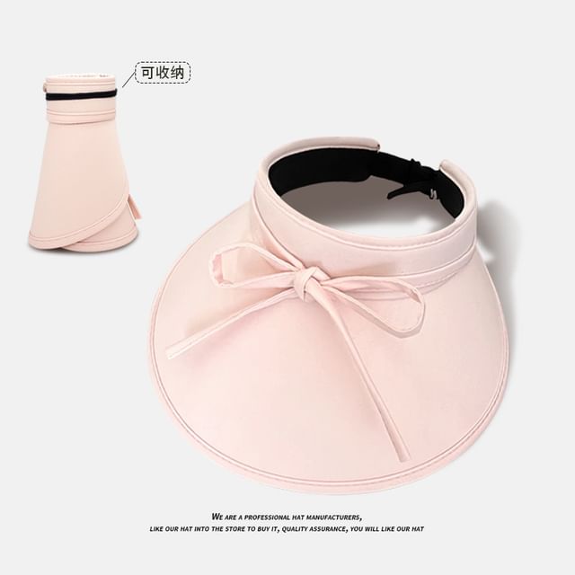 With Sun Bow Decoration Hat Visor