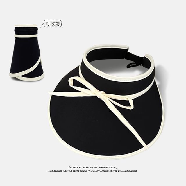 With Sun Bow Decoration Hat Visor