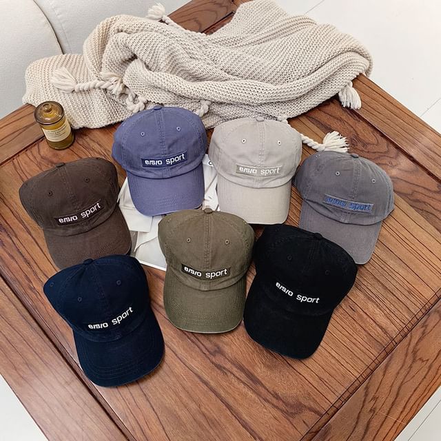 Embroidered Cap Baseball Lettering