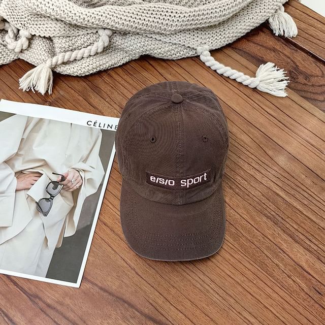 Embroidered Cap Baseball Lettering
