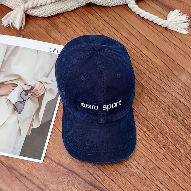 Embroidered Cap Baseball Lettering