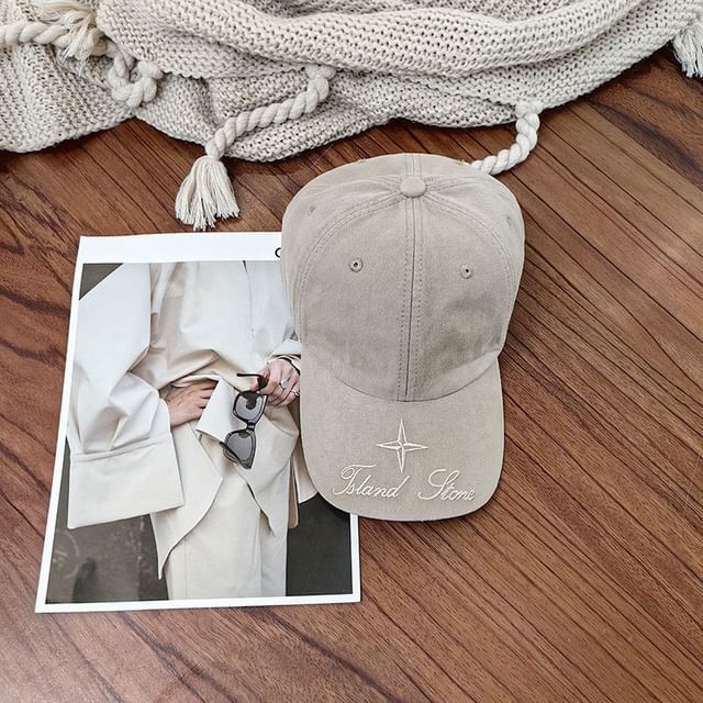 Cap Embroidered Baseball Lettering