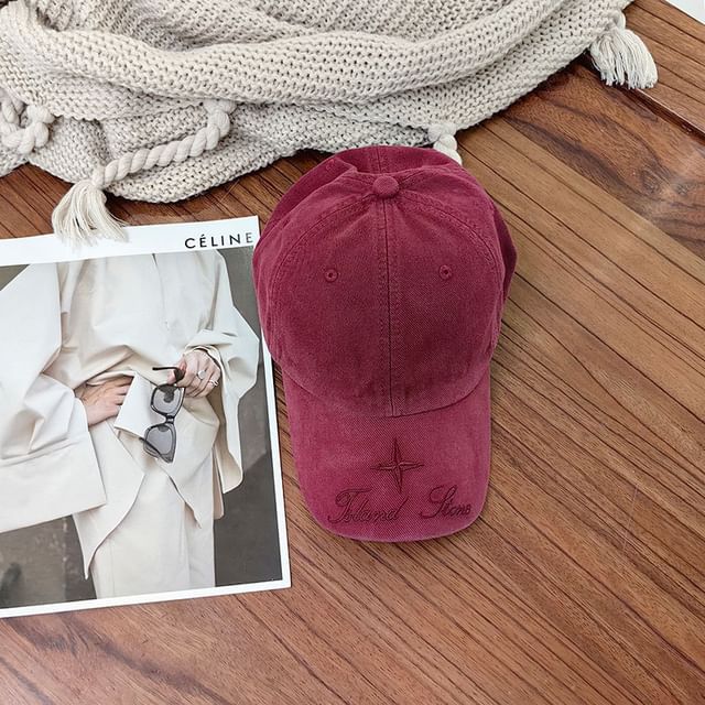 Cap Embroidered Baseball Lettering