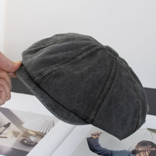 Vintage Cap Newsboy Washed Cotton