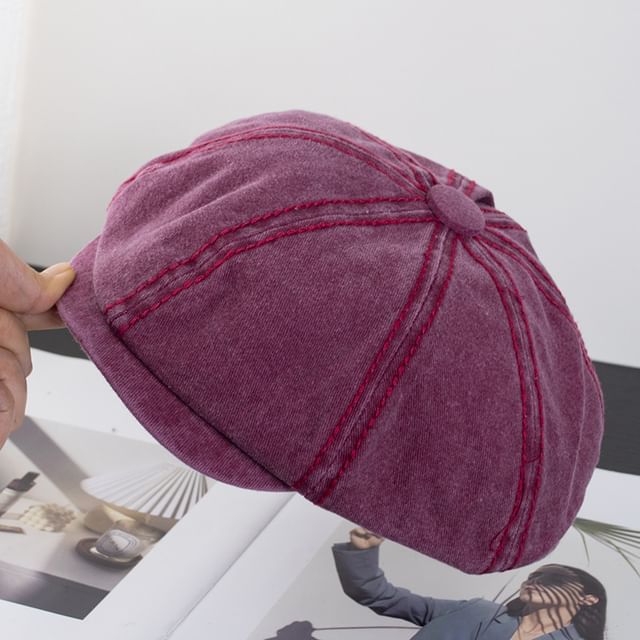 Vintage Cap Newsboy Washed Cotton