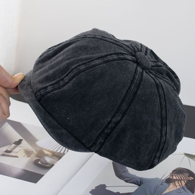 Vintage Cap Newsboy Washed Cotton