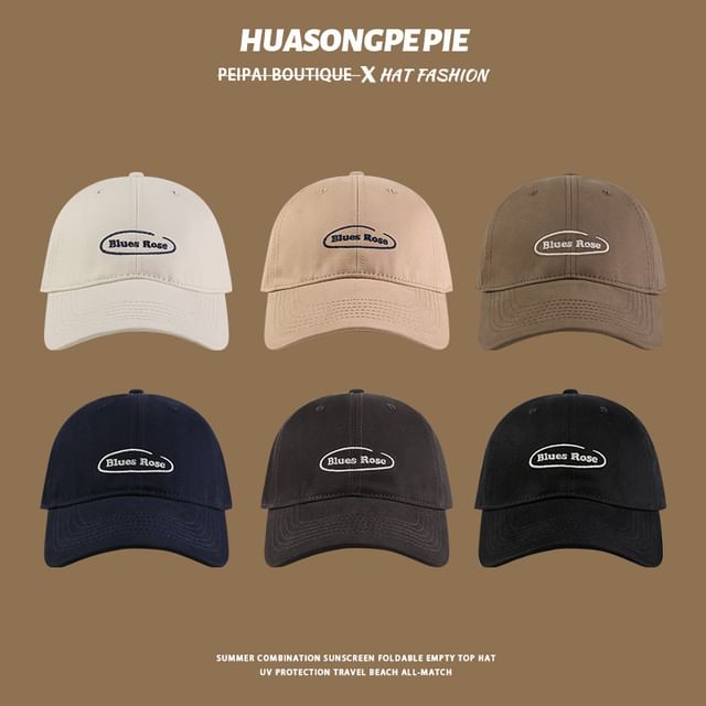 Letter Embroidered Baseball Cap
