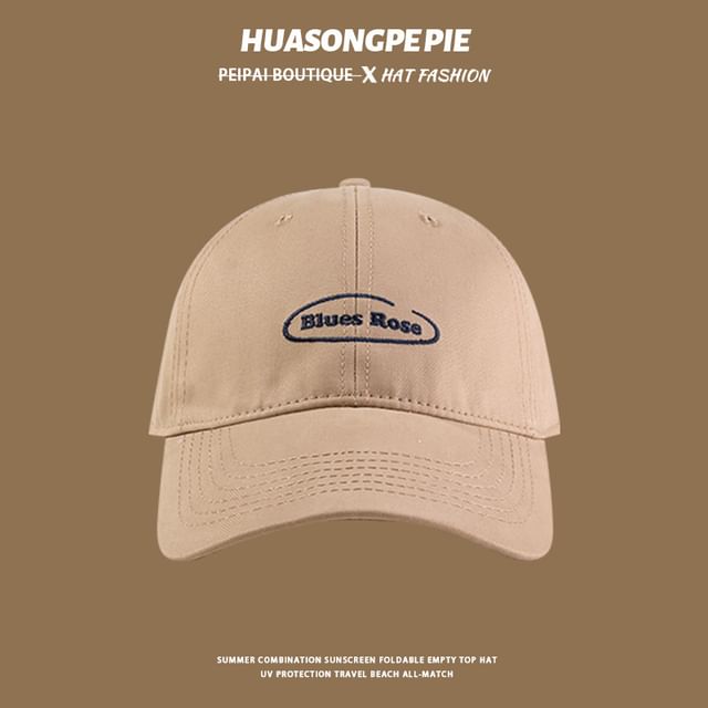Letter Embroidered Baseball Cap