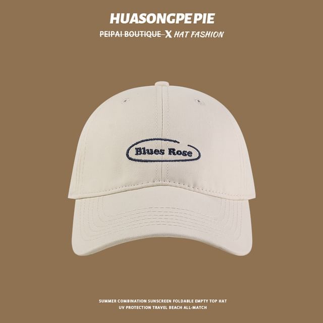 Letter Embroidered Baseball Cap