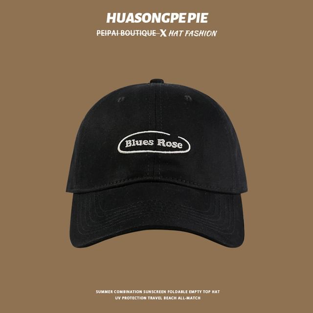 Letter Embroidered Baseball Cap