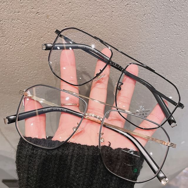 SampleSquare Metal Frame Blue Light Blocking Glasses