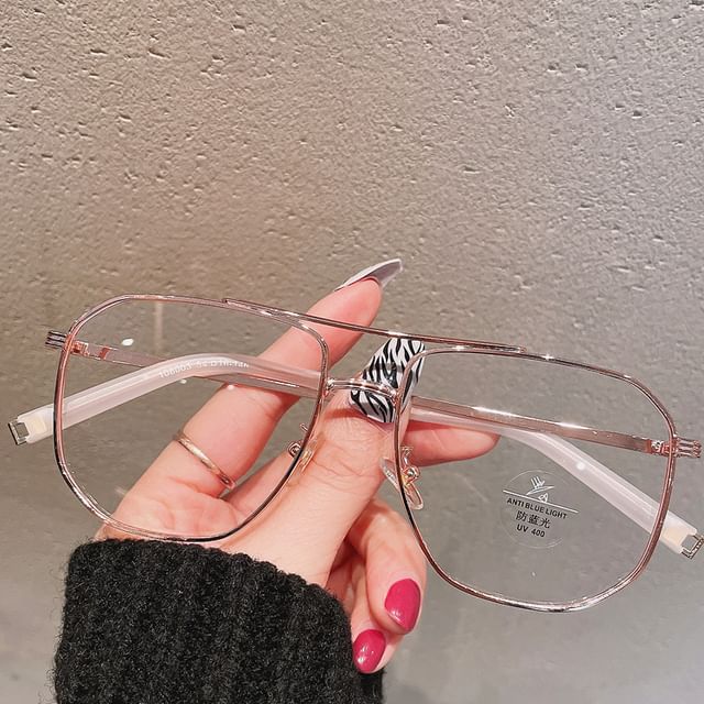SampleSquare Metal Frame Blue Light Blocking Glasses