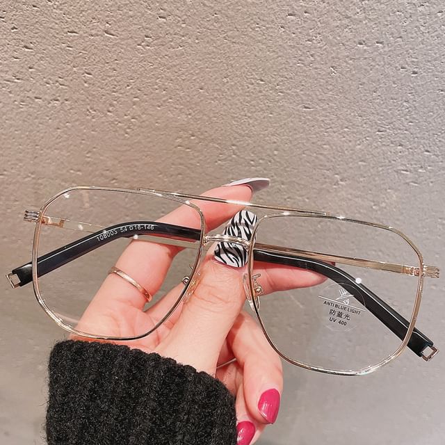 SampleSquare Metal Frame Blue Light Blocking Glasses