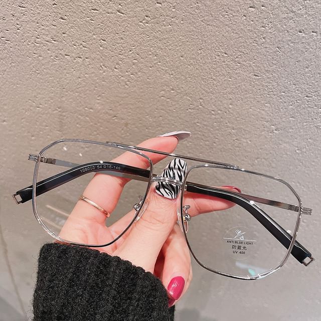 SampleSquare Metal Frame Blue Light Blocking Glasses