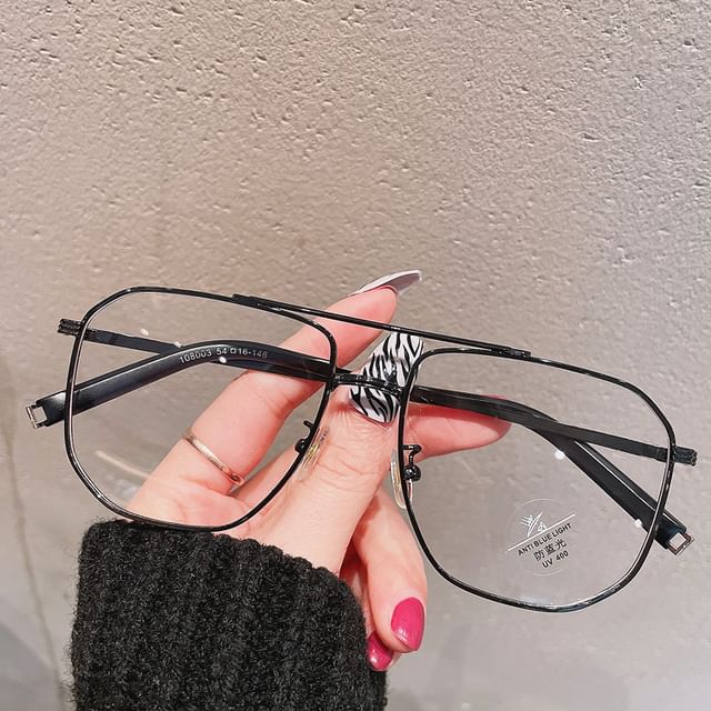 SampleSquare Metal Frame Blue Light Blocking Glasses