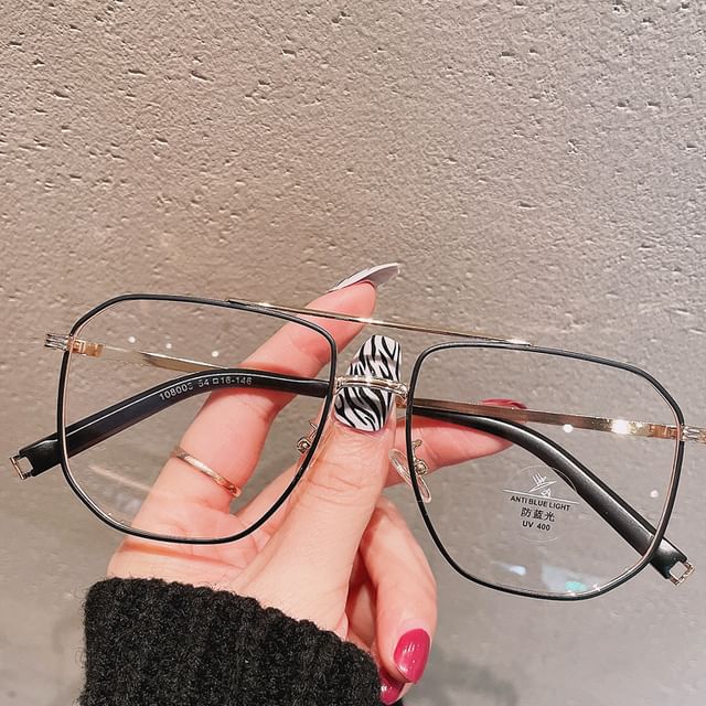 SampleSquare Metal Frame Blue Light Blocking Glasses