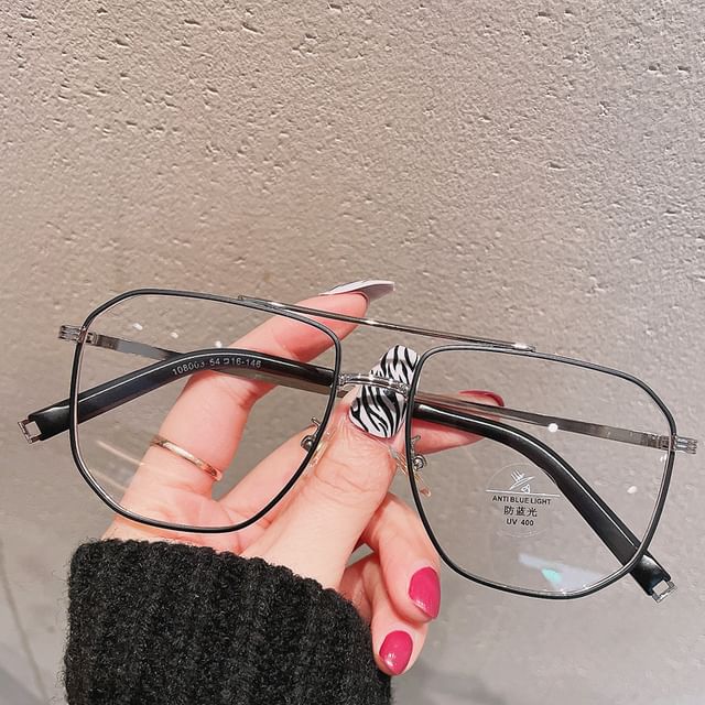 SampleSquare Metal Frame Blue Light Blocking Glasses