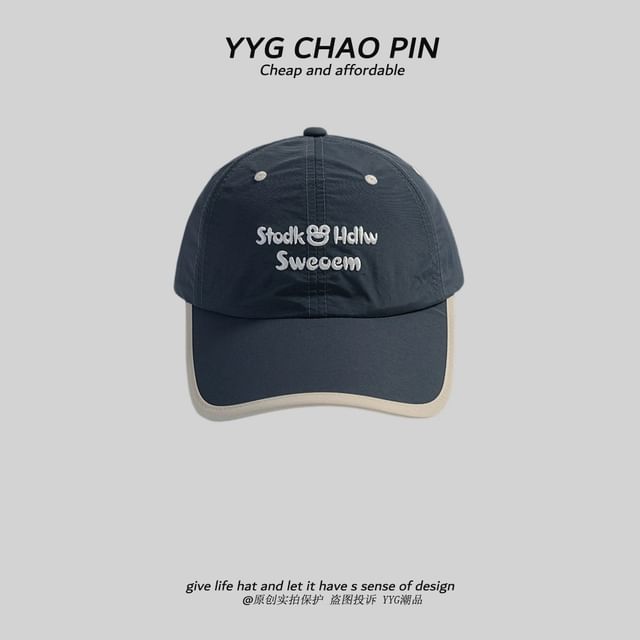 Baseball Letter Embroidered Cap