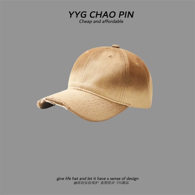 Tie Baseball Cap Dye Denim