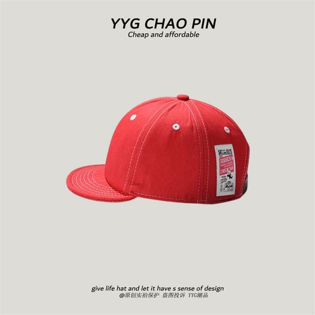 Baseball Denim Applique Cap