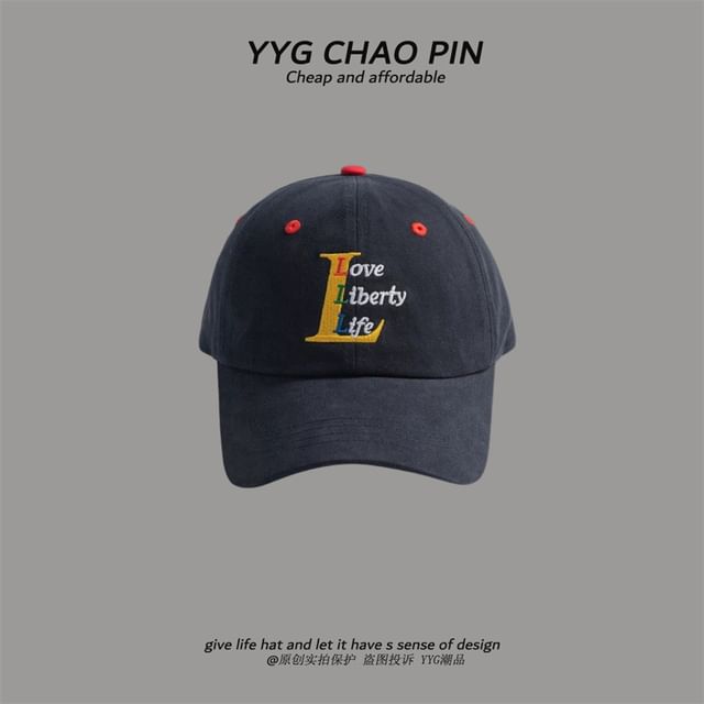 Baseball Embroidered Cap Letter