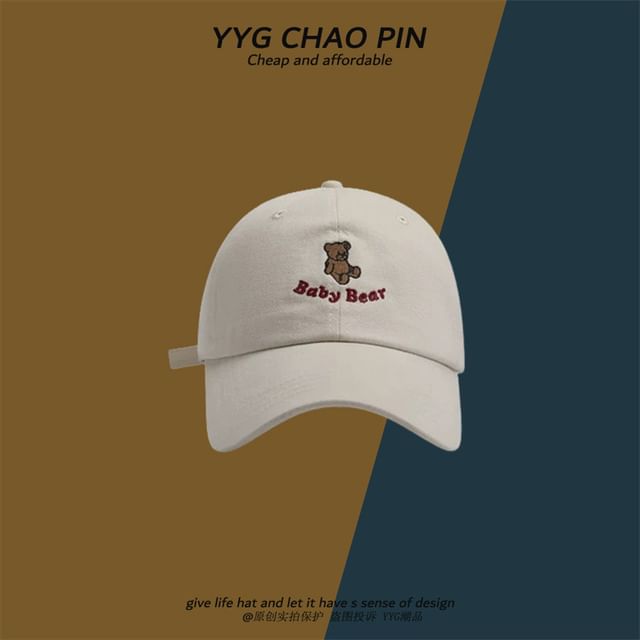 Cap Bear Embroidered Baseball
