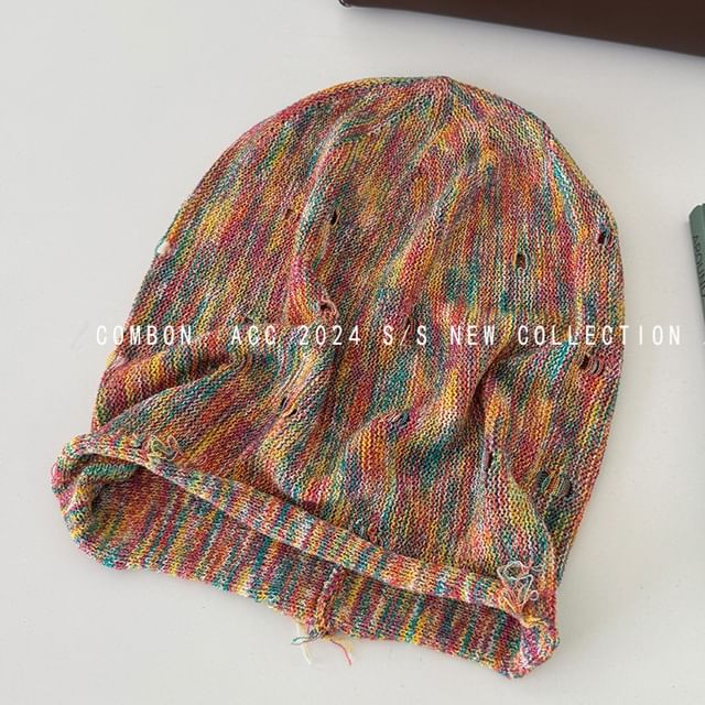 Beanie Distressed Frayed