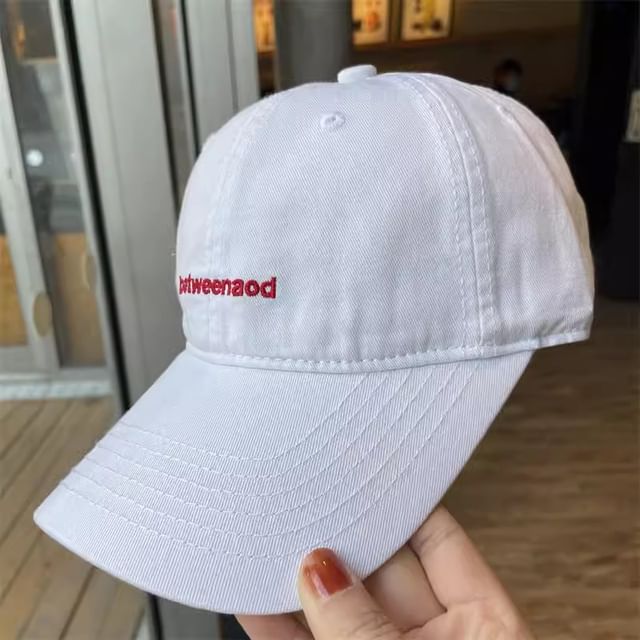 Lettering Cap Embroidered Baseball