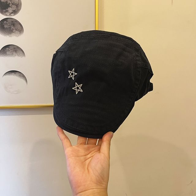 Flat Cap Studded Star
