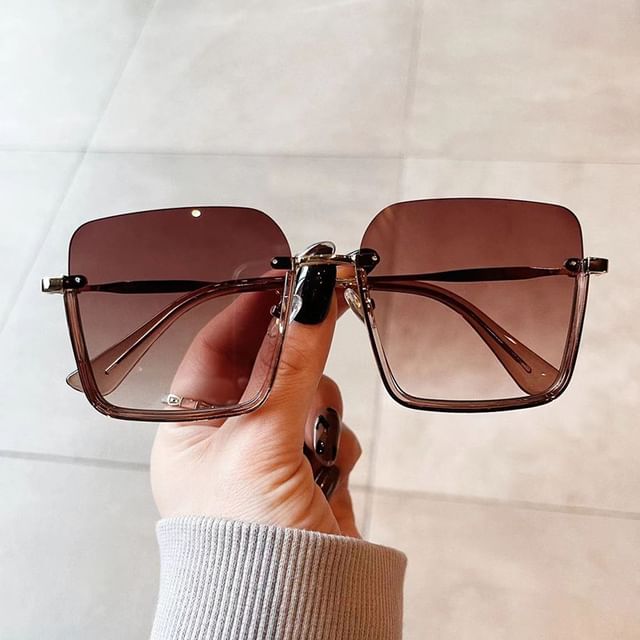SampleSquare Half Frame Sunglasses