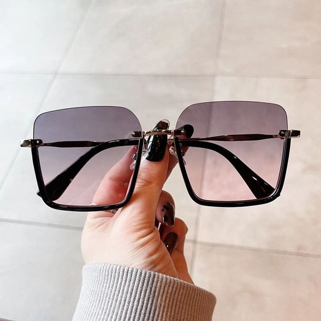 SampleSquare Half Frame Sunglasses