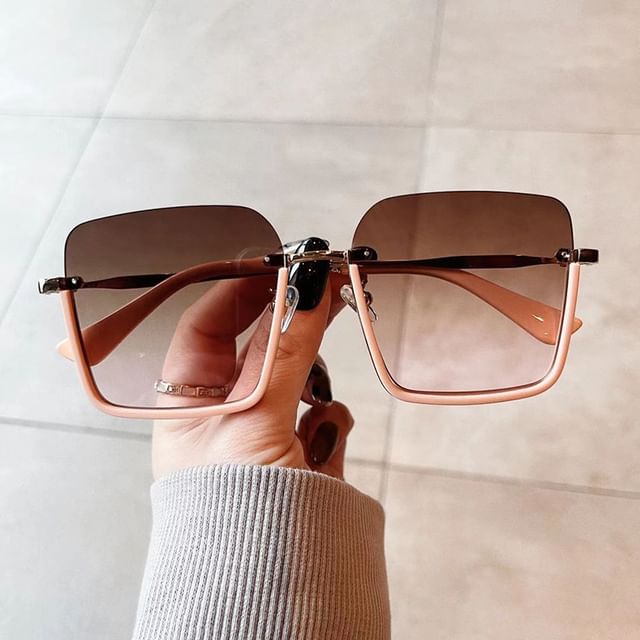 SampleSquare Half Frame Sunglasses