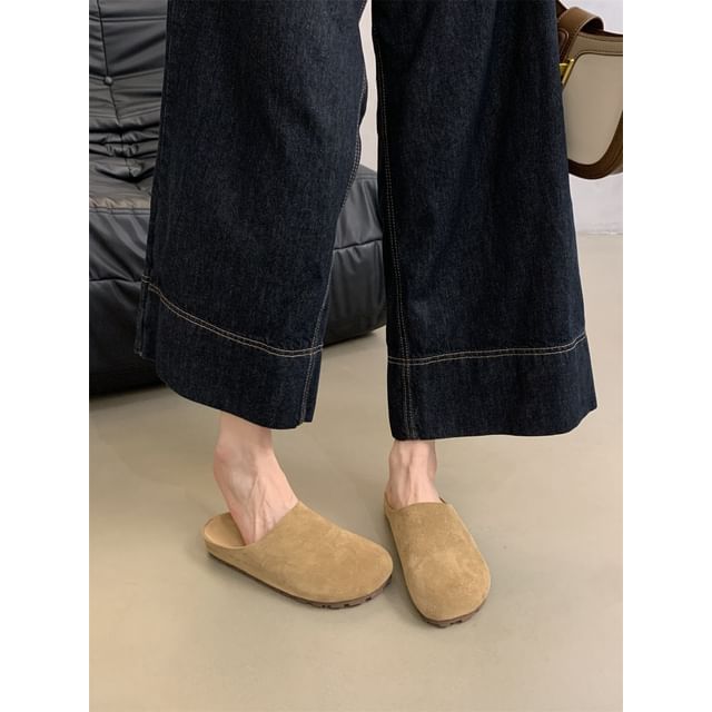 Sample Faux Suede Mules