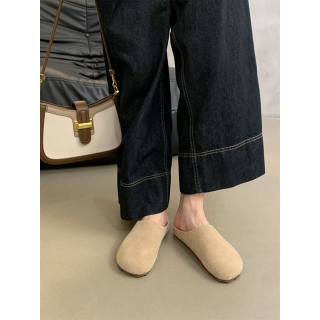 Sample Faux Suede Mules