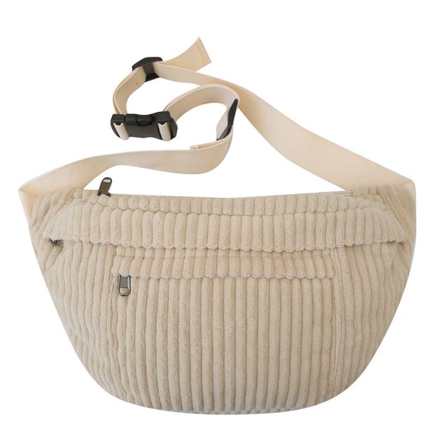 Belt Corduroy Bag Plain