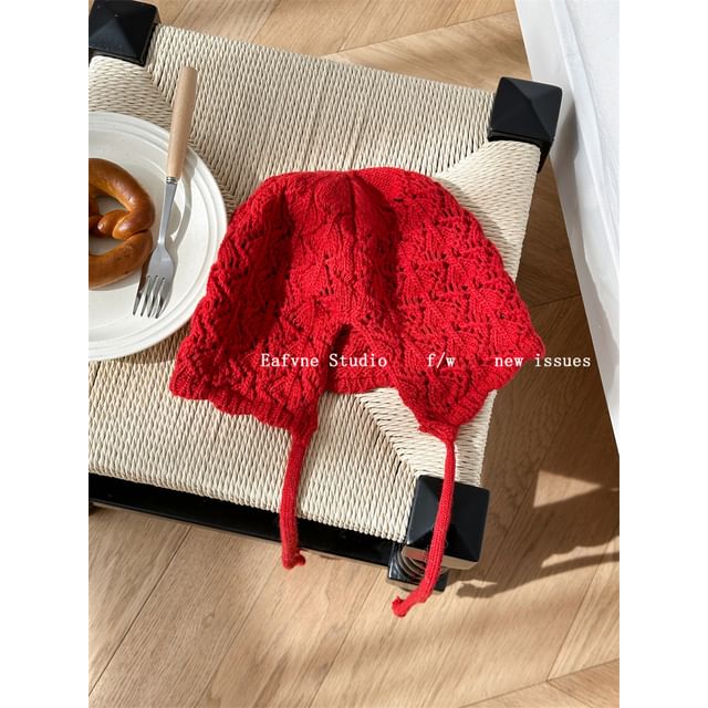 Beanie Crochet Knit Plain