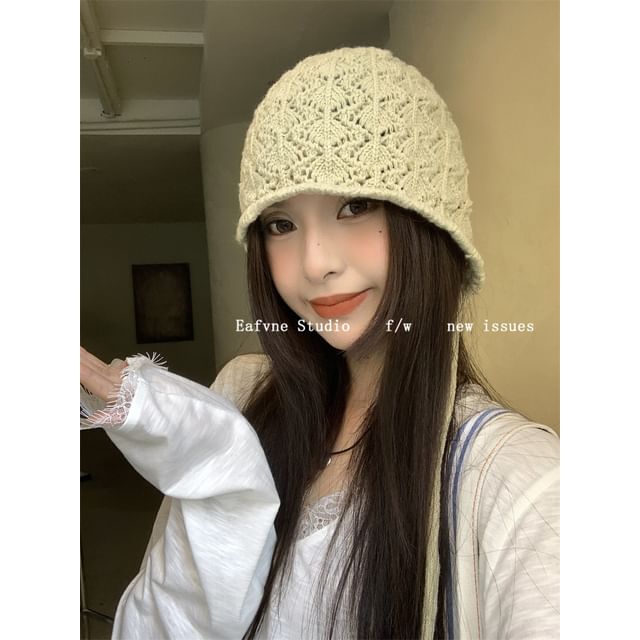 Beanie Crochet Knit Plain