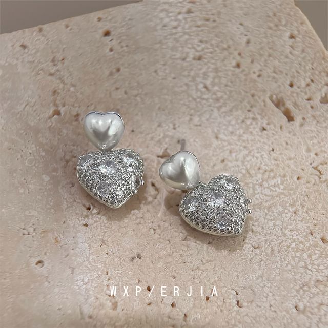 Heart Clip-On Earring / Drop Earring