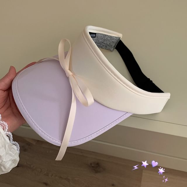 Two Tone Bow Sun Visor