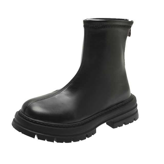 Zip Boots Short Platform