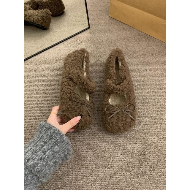 Sample Furry Plain Mary Jane Shoes