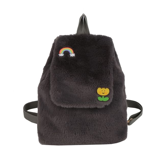 Fluffy Flap Backpack