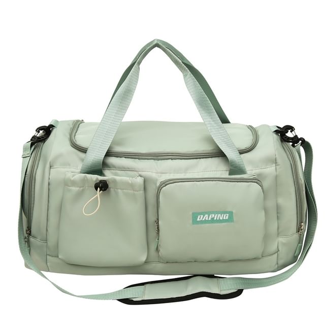 Applique Multi-Pocket Duffel Bag