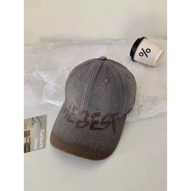 Cap Print / Washed Plain Baseball Lettering