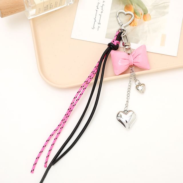 Charm Padded Bow Phone Knotted