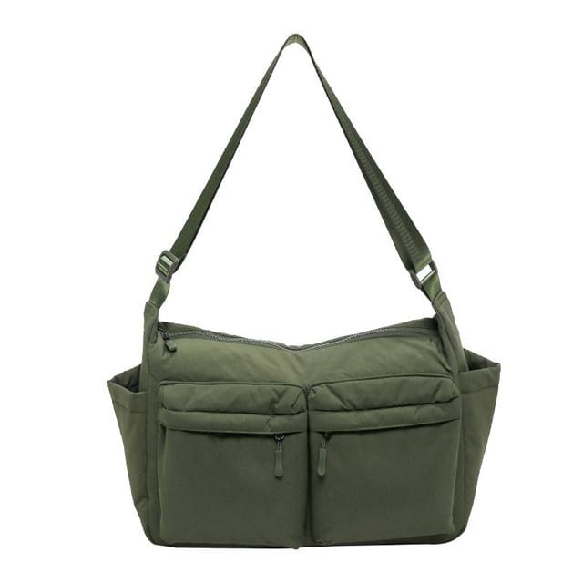 Nylon Plain Bag Messenger