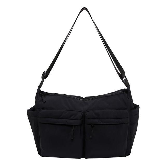 Nylon Plain Bag Messenger
