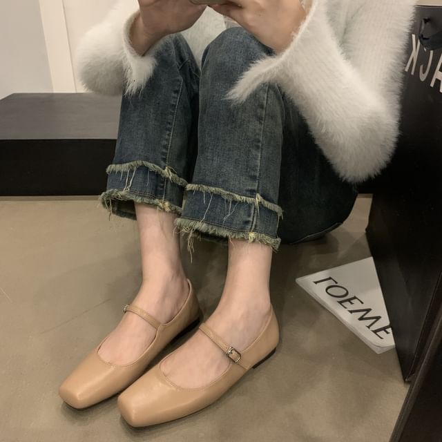 Toe Flats Jane Square Mary